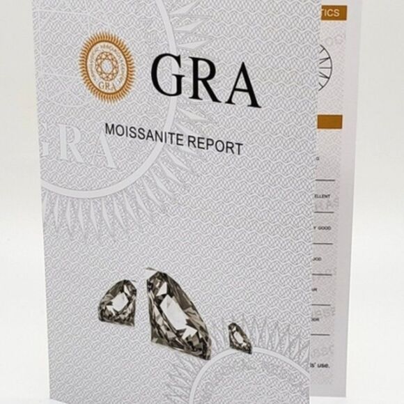 925 Sterling Silver 1cttw GENUINE Moissanite Halo Engagement Ring - Picture 9 of 9